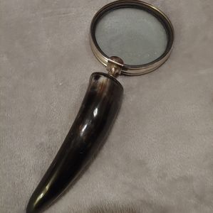 Faux Horn Handle Magnifying Glass